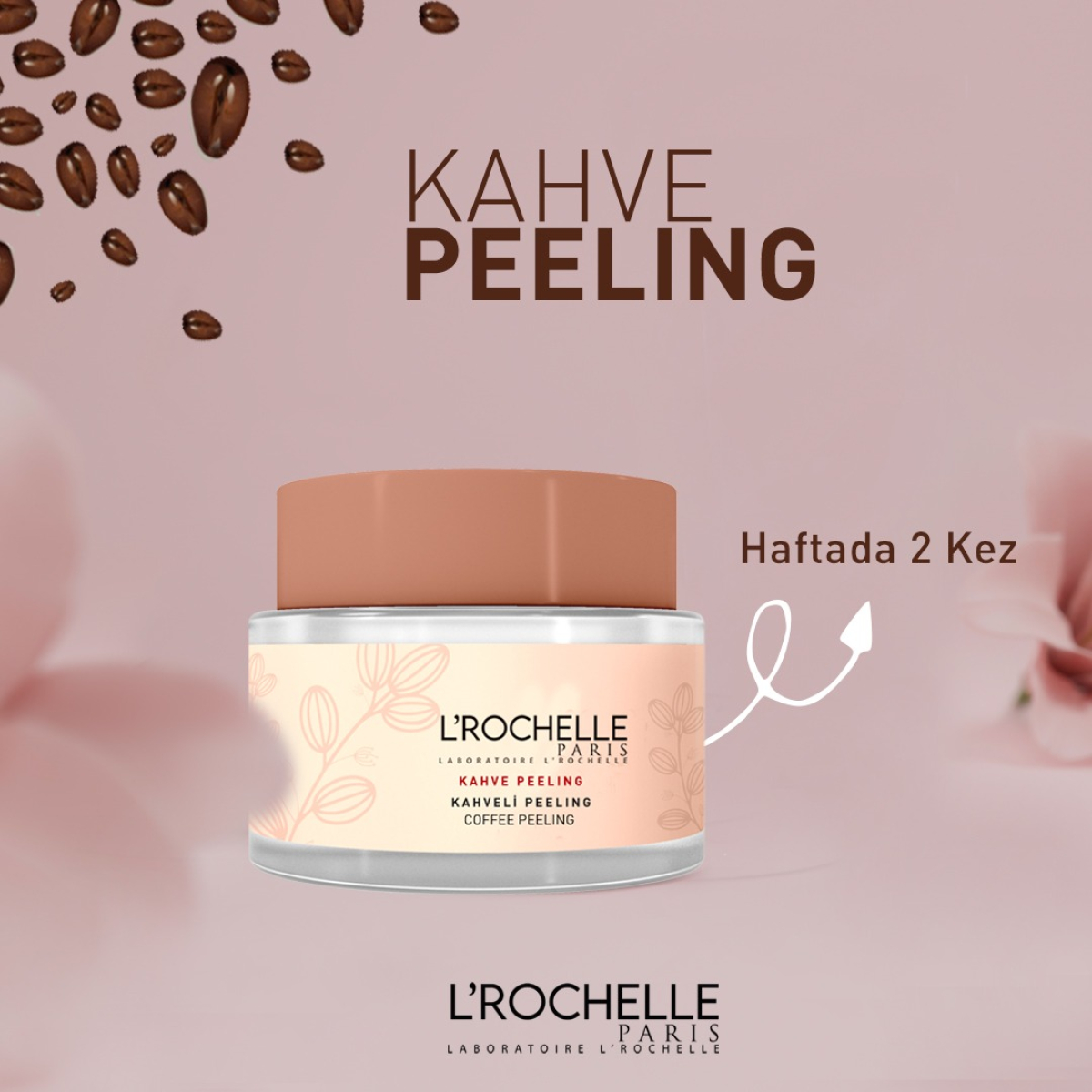 LABORATOIRE L'ROCHELLE KAHVE PEELING EL&AYAK&YÜZ KREMI 50 ML