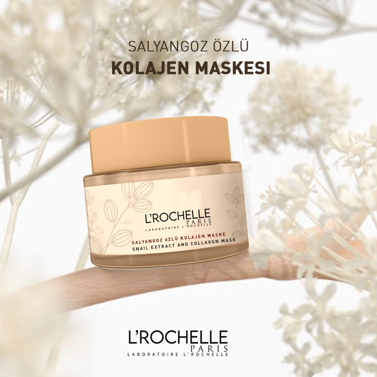 LABORATOIRE L'ROCHELLE SALYANGOZ ÖZLÜ COLLAGEN MASKESİ 50 ML.